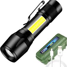 Rechargeable Mini Torch Light – USB-C Fast Charging, 3 LED Modes & Portable Waterproof Flashlight