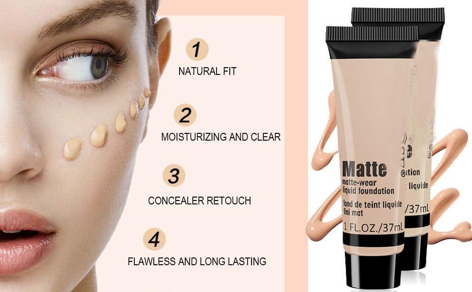 Miss Rose Matte Foundation – Silky Soft Hydrating Coverage