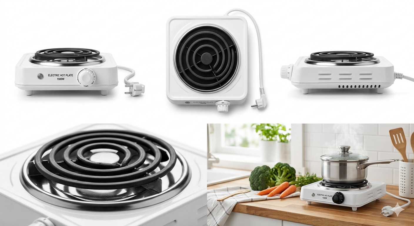 🔥 RAF 1000W Electric Hot Plate – Portable Single Burner Electric Stove for Cooking & Heating