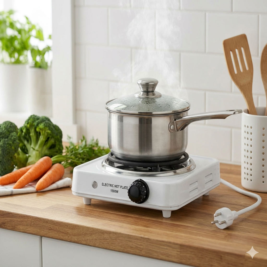 🔥 RAF 1000W Electric Hot Plate – Portable Single Burner Electric Stove for Cooking & Heating