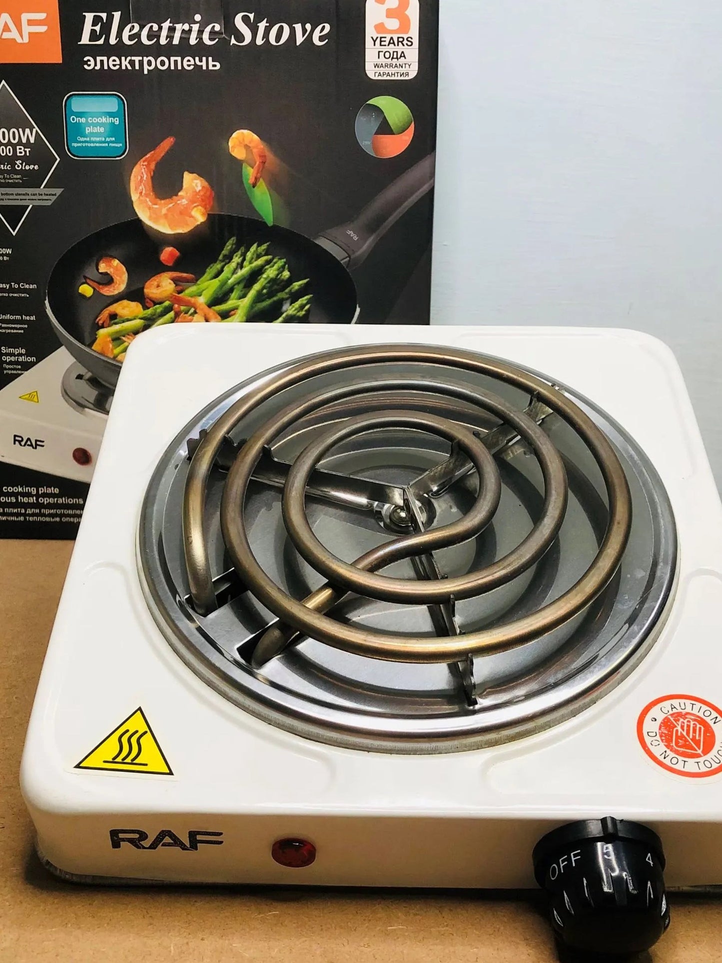 🔥 RAF 1000W Electric Hot Plate – Portable Single Burner Electric Stove for Cooking & Heating