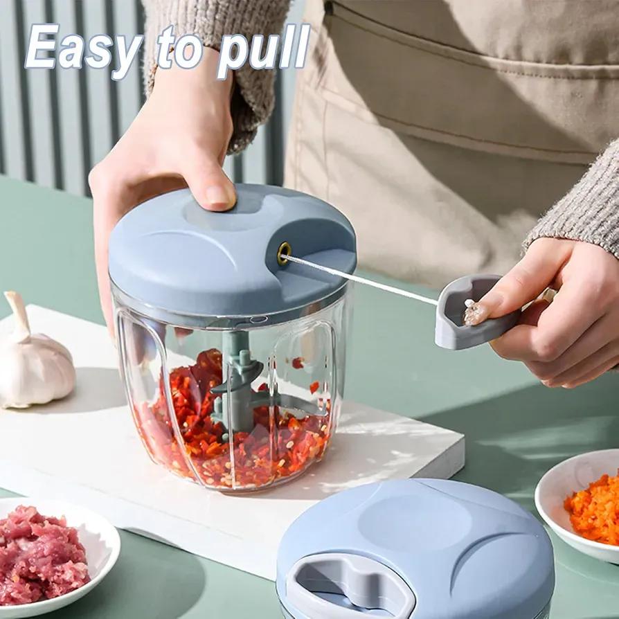 4-in-1 Manual Food Chopper & Vegetable Cutter