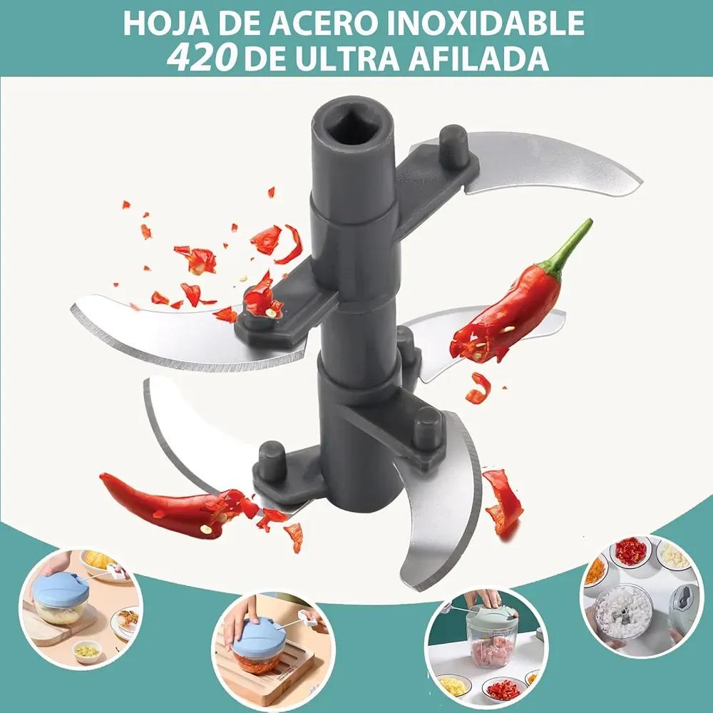 4-in-1 Manual Food Chopper & Vegetable Cutter