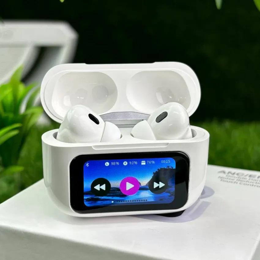 🎧 Smart Touch Screen Bluetooth Earbuds with ANC Noise Cancellation & LED Display